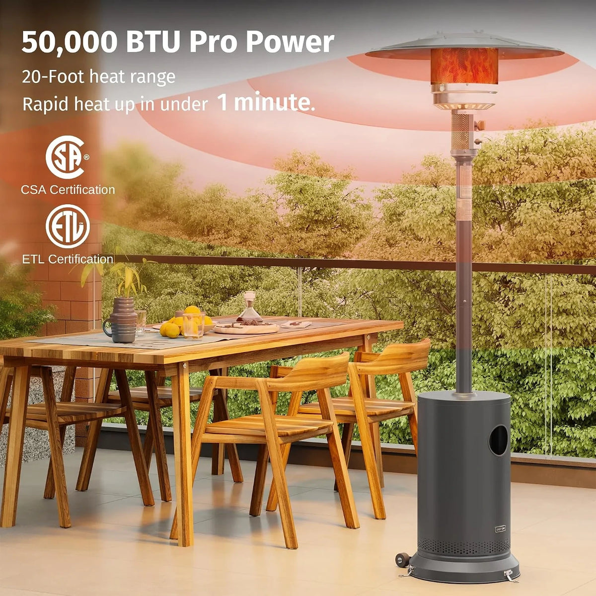50,000 BTU Patio Heater — product view 2
