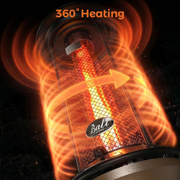 36,000 BTU Glass Tube Propane Patio Heater